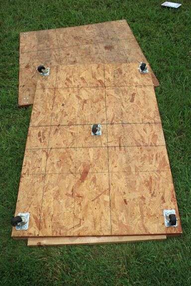 48 In x 48 In and 60 In x 38 in Wooden Floor Dollies