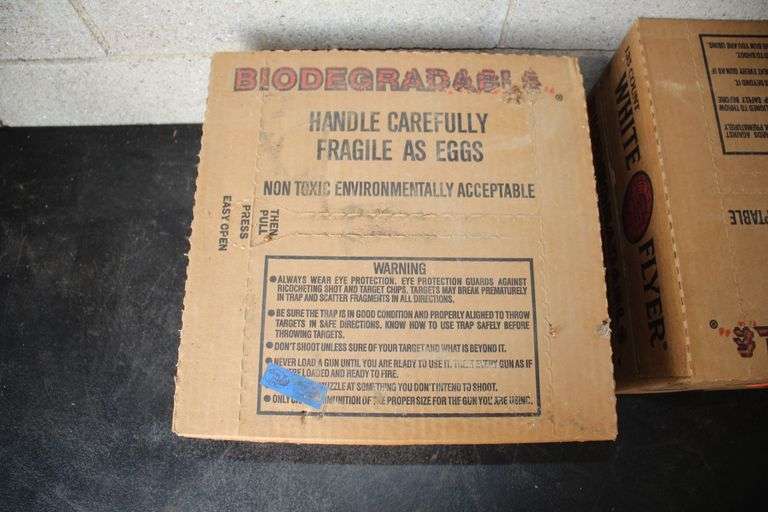(2) Boxes White Flyer Biodegradable Clay Pigeons