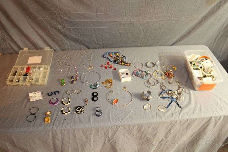 Brooch, Necklaces, Bracelets, Earrings, Shirt Pins, and Misc. Costume Jewelry