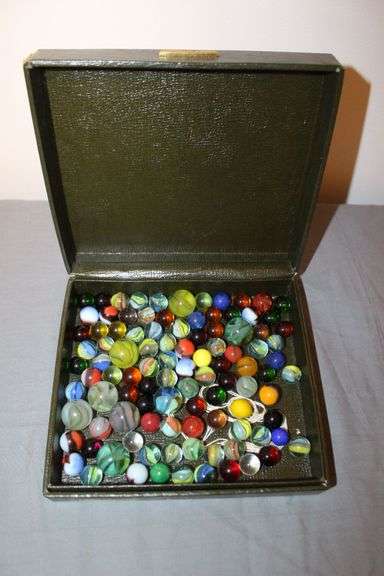 Various Sized Marbles with Box image