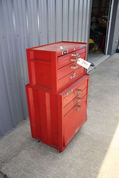 Homak 2-Drawer Metal Roll Around Tool Box