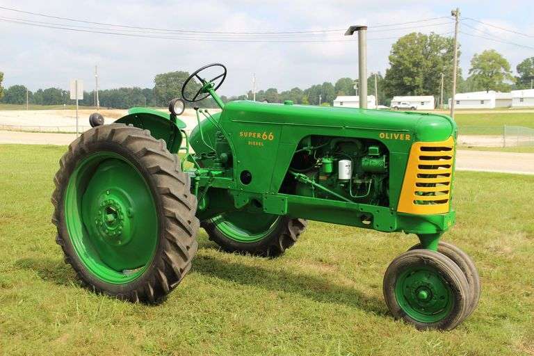Rare Diesel 1954 Oliver Super 66 Tractor image