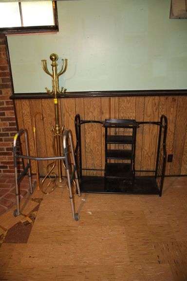 Golf Organizer Rack, Walker, Cane, and Metal Coat Roat image