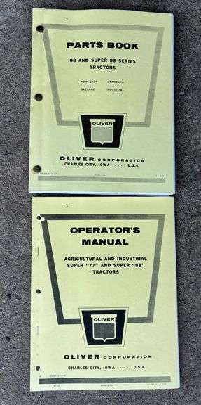 Oliver 88 and Super 88 Series Parts Book & Super 77 and Super 88 Operator's Manual image