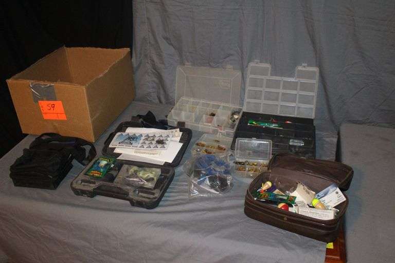 Plastic Tackle Box Organizer Bins, Tackle Bags and Boxes, Lures, Bobbers, and Misc. Fishing Tackle image