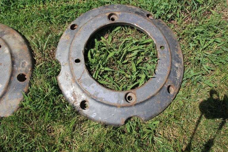 (2) Oliver Rear Tractor Wheel Weights