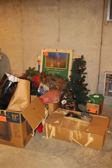 Christmas Trees, Wreaths, Lights, Flowers, Displays, Candles, and Misc. image