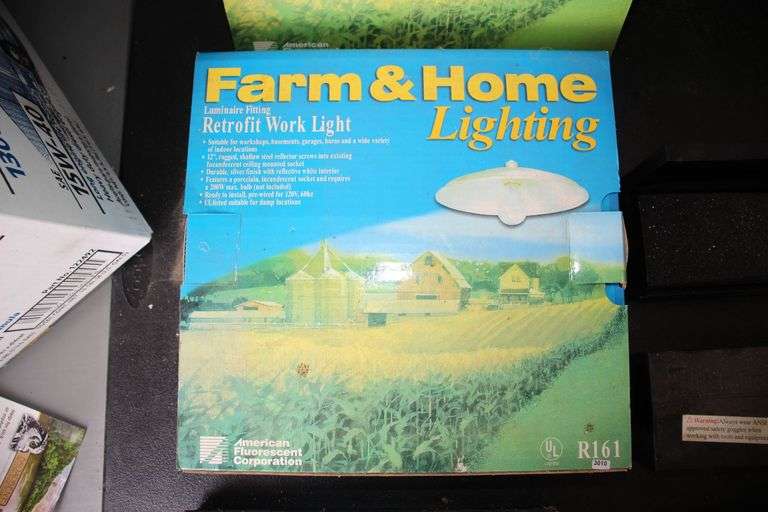 (3) Farm & Home Lighting Sets and (4) Pittsburgh Socket Boxes
