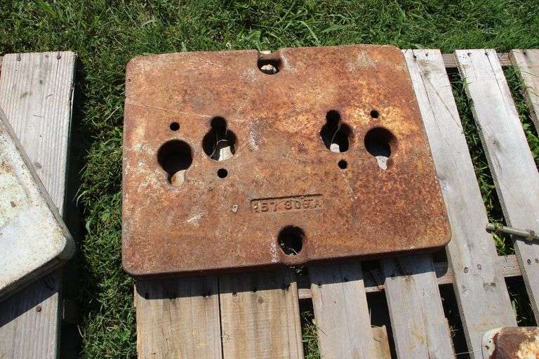 (2) Oliver Slab Tractor Weights