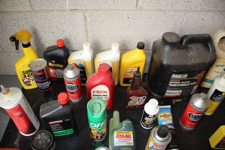 Oil, Grease, Gear Lube, Paint, RV Antifreeze, Penetrating Oil, and Misc.