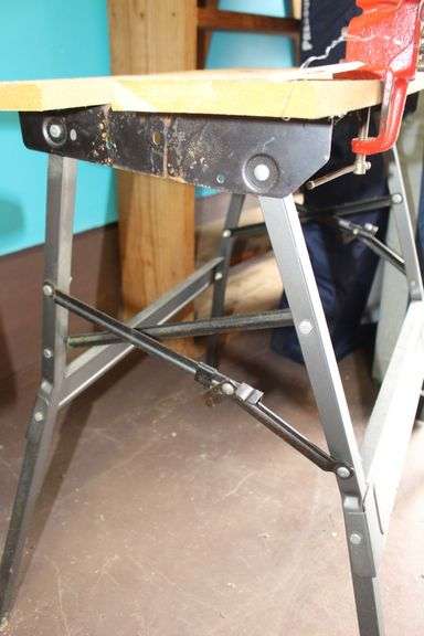 Folding All Bench 2 Work Table with 2.5 in Jaw Bench Vise