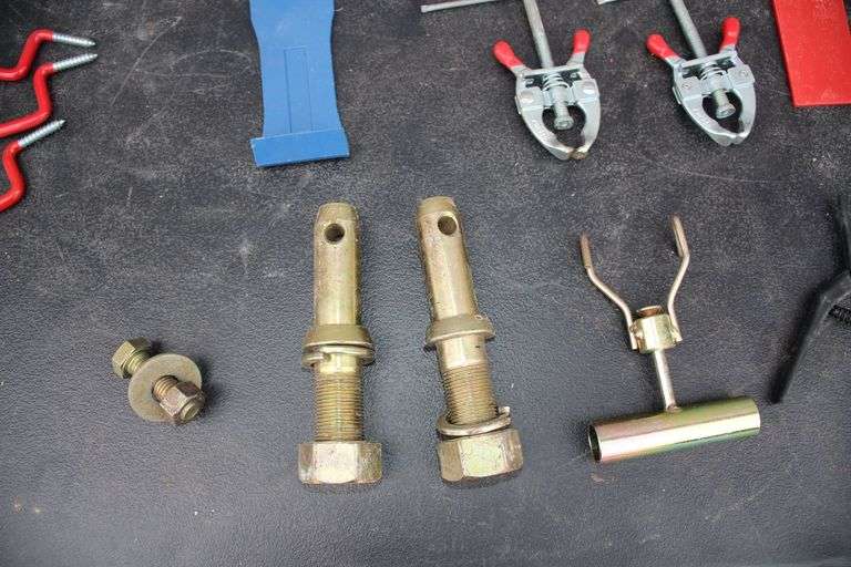 Ladder Hooks, Pullers, Fence Pliers, Locks, C-Clamps, Tractor Pens, Clevis, and Misc.