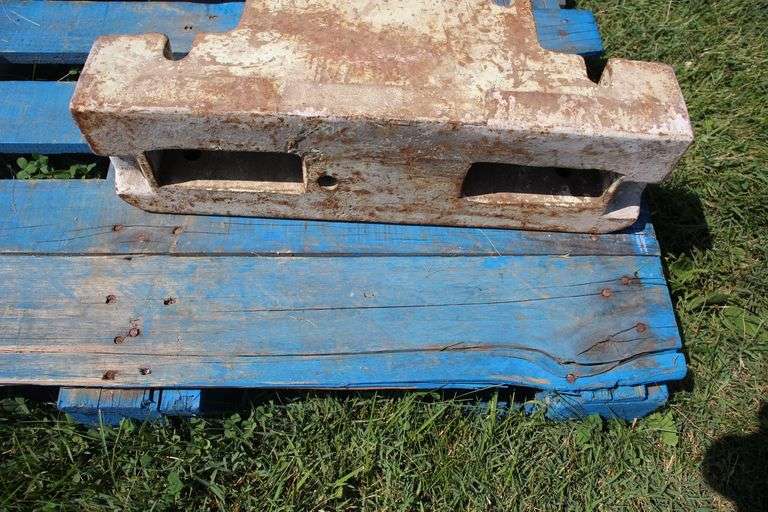 (3) Oliver Front End Tractor Weight Racks