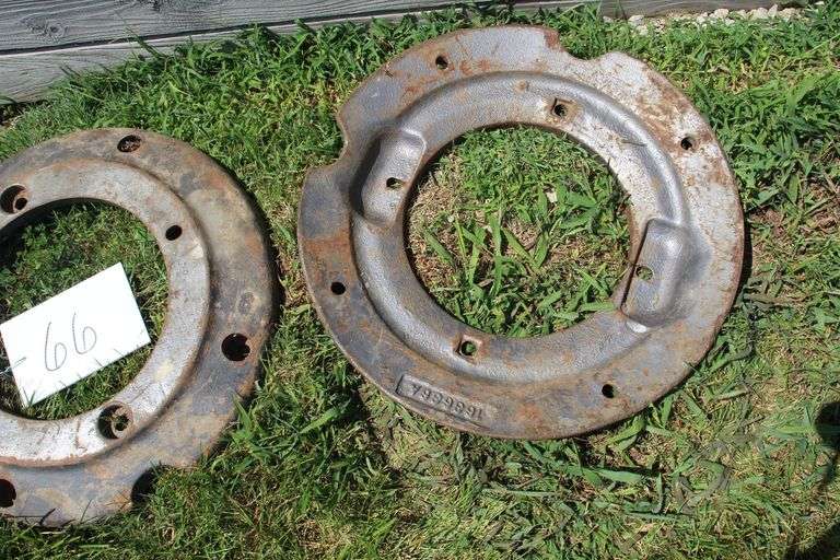 (2) Oliver Rear Tractor Wheel Weights