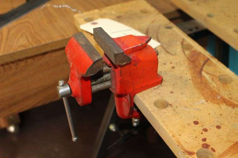 Folding All Bench 2 Work Table with 2.5 in Jaw Bench Vise