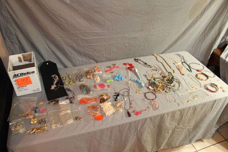 Sterling Silver Necklaces, Necklaces, Bracelets, Wrist Watch, Shirt Pins, Earrings, Misc. Costume Jewelry