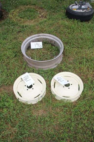 (2) 16 Inch Rims for a 44 Oliver Tractor and 26 Inch Tractor Rim image