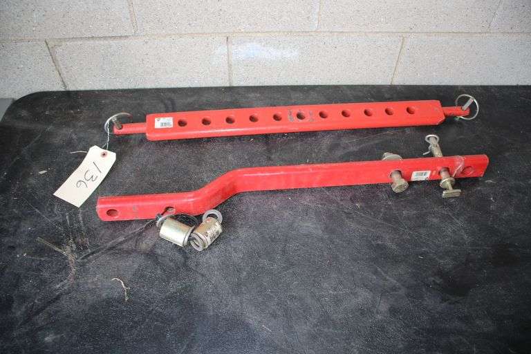 Tractor Drawbar and Hitch with Pins image