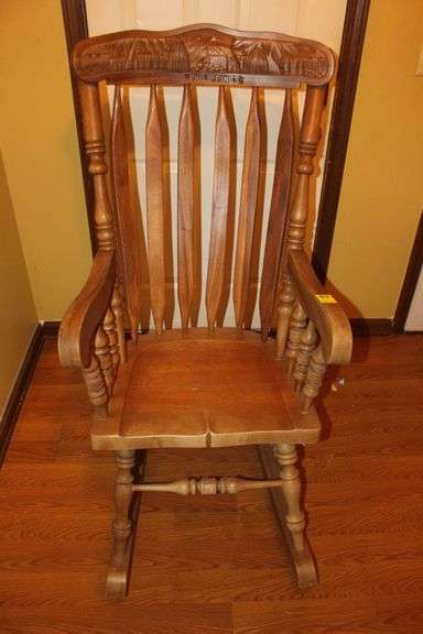 Wooden "Philippines" Rocking Chair