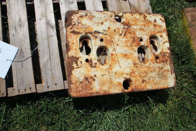 (2) Oliver Slab Tractor Weights