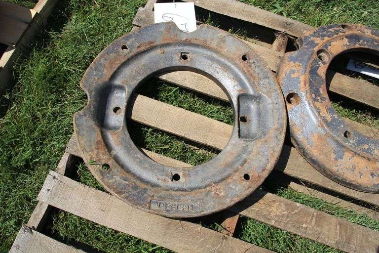 (2) Oliver Rear Tractor Wheel Weights