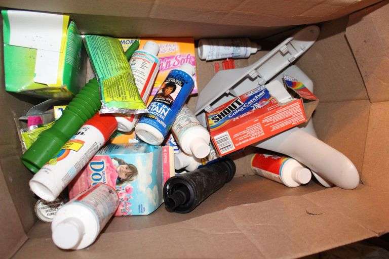 Laundry Detergent, Febreeze, Cleaning Supplies, Dryer Sheets, and Misc.