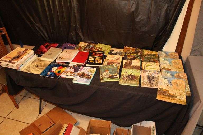 Singer Sewing Books, Marlboro 1979 Book, Step Up Books, Craft Books, US Army Training Center Armor Fort Knox Books, and Misc. Books