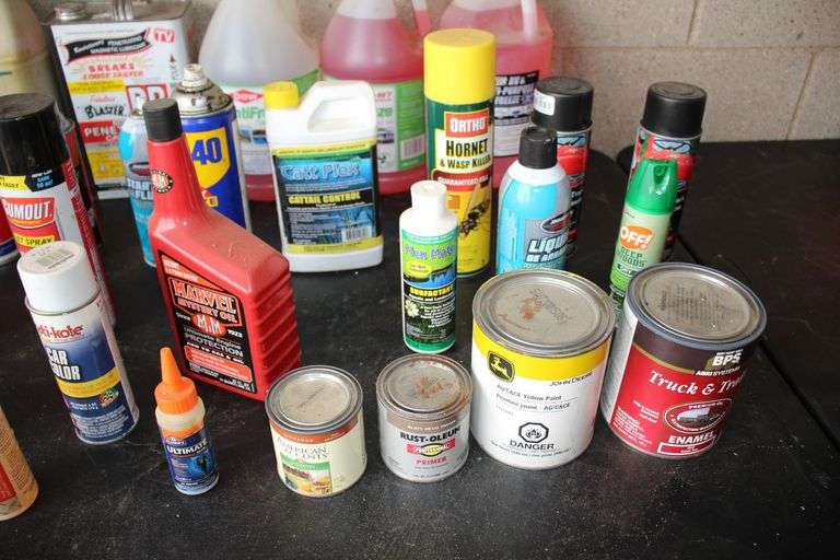 Oil, Grease, Gear Lube, Paint, RV Antifreeze, Penetrating Oil, and Misc.
