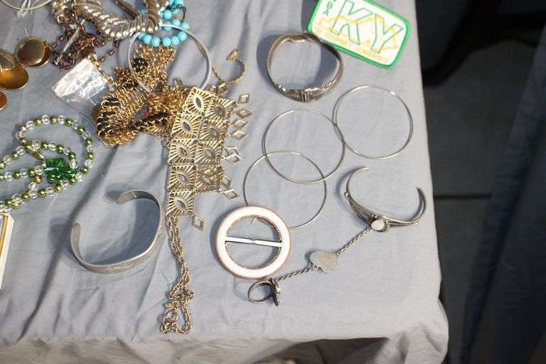 Gorget Necklaces, Necklaces, Bracelets, Bolo Tie, Shirt Pins, and Misc. Costume Jewelry