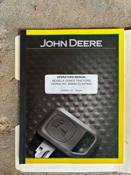 John Deere Model A Series (Serial 584000 to 647999) Operator's Manual image