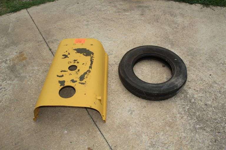 Oliver Super 55 Hood and Fidelity Truster F-2 5.00-15 SL Front Tire image