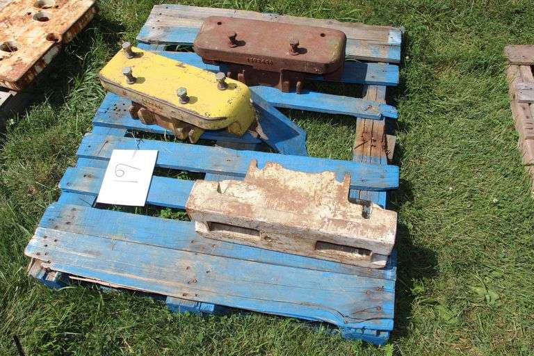 (3) Oliver Front End Tractor Weight Racks image