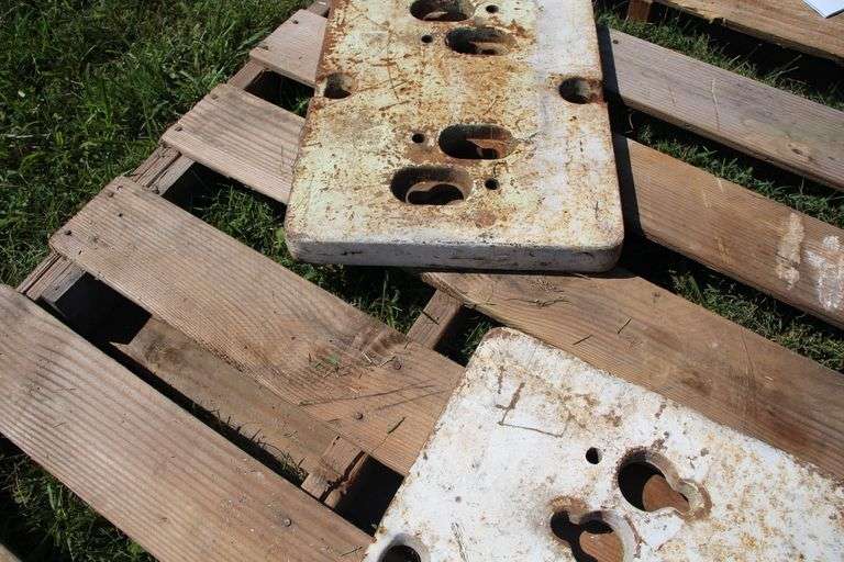 (2) Oliver Slab Tractor Weights