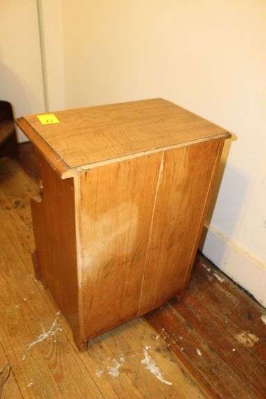End Table, Single Drawer End Table, Corner Shelf, and Wicker Stool