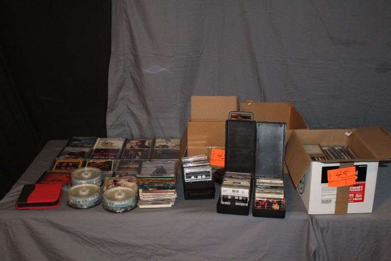 CDs, Cassettes, Burner CDs, Cassette Boxes, CD Case, and Misc. image