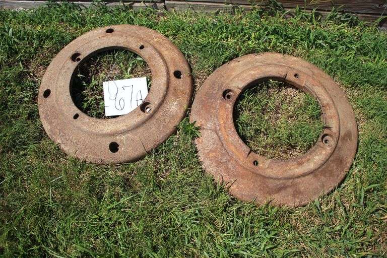 (2) Oliver Rear Tractor Wheel Weights image