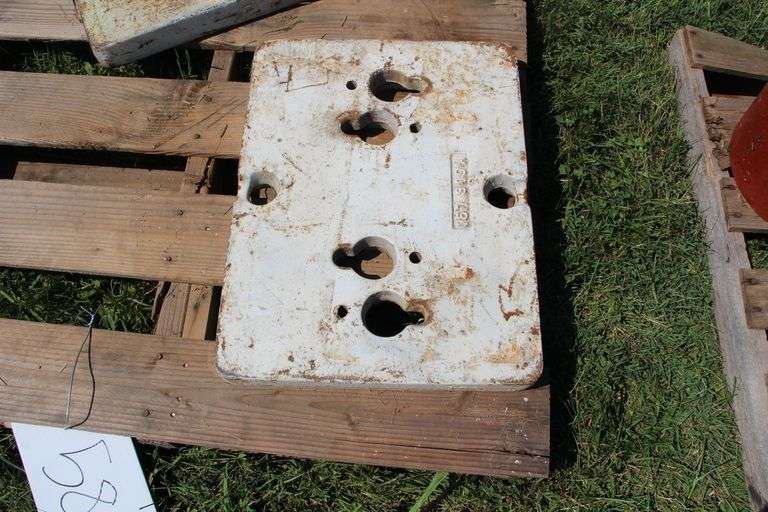 (2) Oliver Slab Tractor Weights