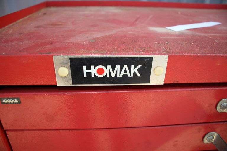 Homak 2-Drawer Metal Roll Around Tool Box