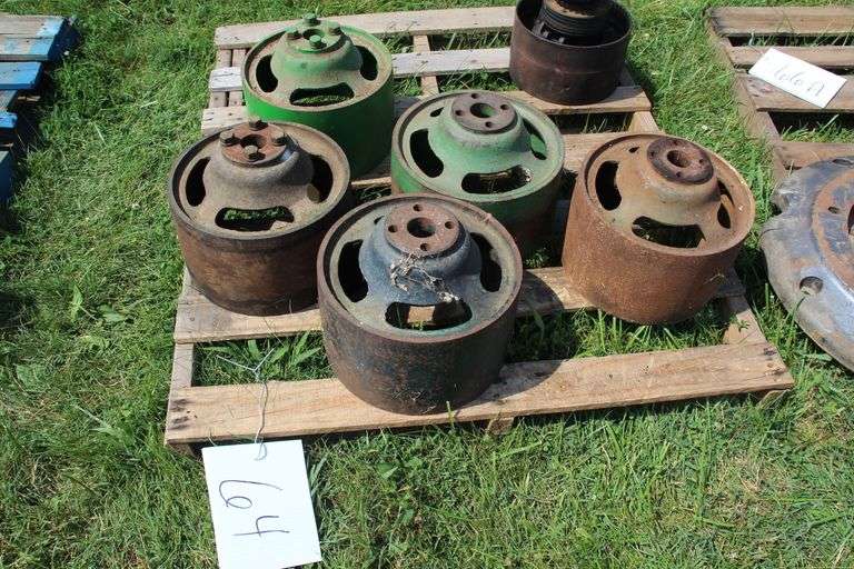 (6) Tractor Belt Pulleys