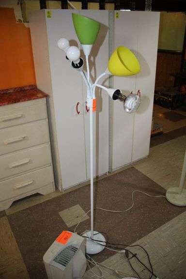 Duraflame Electric Heater with Remote, (2) Pole Lamps, Honeywell Fan, Hamilton Beach True Air, and GE Air Purifier