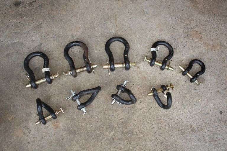 (3) 1 x 5 5/16 Clevises, (4) Twisted Clevises, 15/16 x 4 5/8 Clevis, and 7/8 x 3 1/4 Clevis image