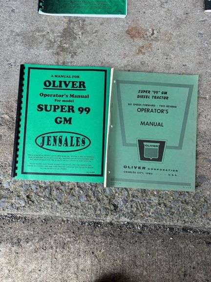 Oliver Super 99 GM Operator's Manual & Super 99 Diesel Tractor Operator's Manual image