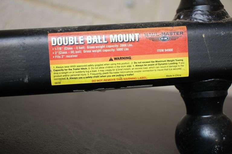 Haul Master Double Ball Mount Hitch