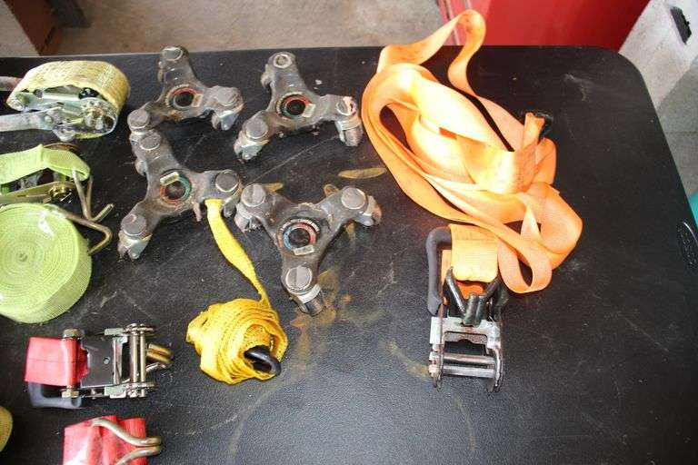 Misc. Ratchet Straps and 3-Wheel Dolly Casters