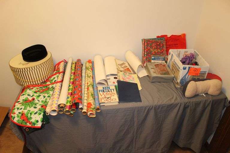 Wrapping Paper, Janyth Roy Hat, Stewart's Box, Photo, Albums, and Misc. image
