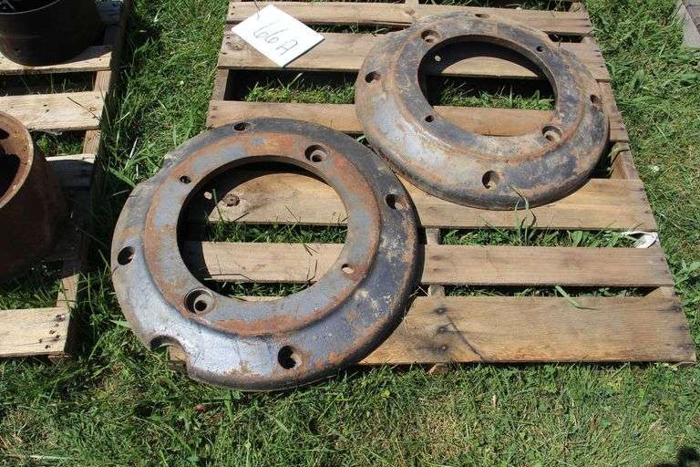 (2) Oliver Rear Tractor Wheel Weights image