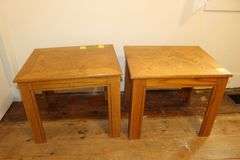 (2) Wooden End Tables