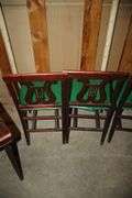 (4) Harp Back Folding Chairs and Folding Table