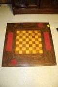 72 Inch W Headboard and (2) Folding Checkerboard Tables