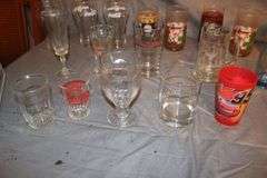White Castle Coca Cola Glasses, Looney Toon Glasses, Glass Mugs, Glasses, Coors Glass, and Misc. Glassware